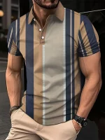 Summer New Men's Polo Short Sleeved T-Shirt Breathable and Skin Friendly High-Quality Men's Top Clothing Casual Sports Street