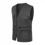 Men Jacket Vest Multi Pockets Tank Top Summer Tactical Hiking Fishing Photography Director Mesh Sleeveless Waistcoat Outdoor