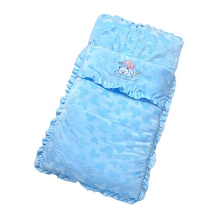 Autumn and Winter Models Thicken Baby Sleeping Bag Cartoon Embroidery Baby Stroller Accessories