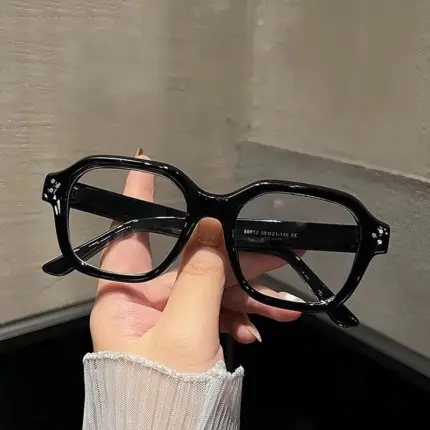 Oversized Polygon Eyeglasses Frames Classic Transparent Computer Eyewear Retro Korea Fashion Spectacles Frames Oculos Women Men
