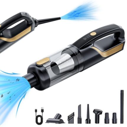 SUITU ST-128Plus 6000mAh Wireless Mini Handheld Blow Suction Combo Car Vacuum Cleaner