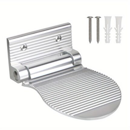 Space Aluminum Bathroom Step Stool Anti-Slip Shower Footrest for Pregnant Women & Elderly