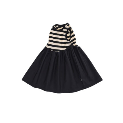 Chic Stripe Sleeveless Dress for Girls