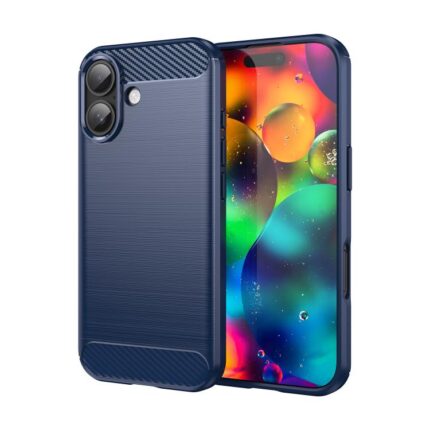 Brushed Texture Carbon Fiber TPU Phone Case, For iPhone 17, For iPhone Air, For iPhone 16 Pro Max, For iPhone 16 Pro, For iPhone 16 Plus, For iPhone 16