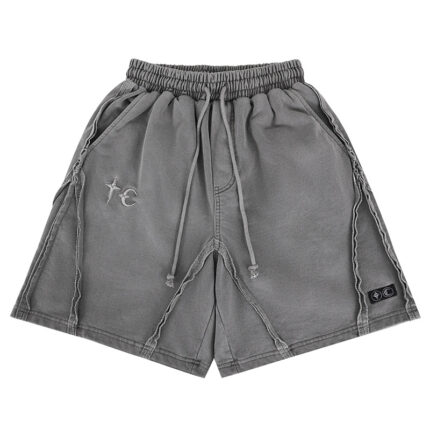 Retro Heavyweight  Washed Casual Loose Shorts