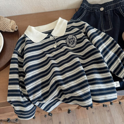 Children's casual hoodie baby loose top
